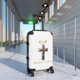 GMP 'God Money Power' Carry-On Suitcase — Cross & Currency Travel Luggage