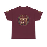God Money Power Tee — Inspirational Faith & Success Graphic T-Shirt