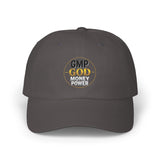 GMP GOD Embroidered Dad Cap — Classic White Baseball Hat