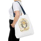 Lion Crest Tote Bag — GMP Gold Emblem Canvas Tote