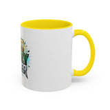 God Money Power Accent Coffee Mug — Inspirational Faith & Success Ceramic Mug (11/15oz)