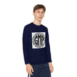 Youth Long Sleeve Tee — "GMP" Good Money Power Circular Logo