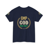 GMP God Money Power Tee — Motivational Gold Laurel Graphic T-Shirt