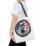 Patriotic 'God Money Power' Tote Bag - Americana Streetwear Canvas Tote