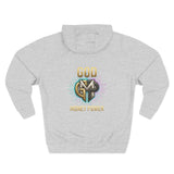Three-Panel Fleece Hoodie