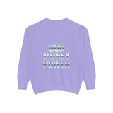 Graphic Sweatshirt - "God Money Power" Blue Retro Streetwear Crewneck