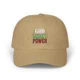 God Money Power Dad Cap — Embroidered Fist Hat