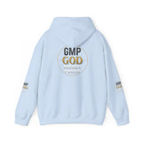 GMP GOD Money Power Hoodie — White Graphic Logo Streetwear Hoodie
