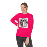 Youth Long Sleeve Tee — "GMP" Good Money Power Circular Logo