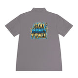God Money Power Polo Shirt — Men's Graphic Sport Polo