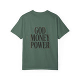 God Money Power T-Shirt — Bold Faith & Hustle Graphic Tee