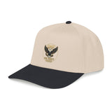 Eagle Emblem Baseball Cap — Gold Shield Rustic Outdoor Hat