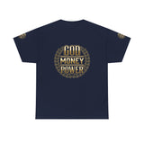 God Money Power Tee — Inspirational Faith & Success Graphic T-Shirt