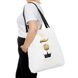 Inspirational 'God, Money, Power' Graphic Tote Bag