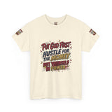 Inspirational Graphic Tee — "Put God First, Hustle for the Money, Put Yourself in Power"