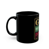 God Money Power Black Mug — Inspirational Faith & Hustle Coffee Cup