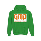 Youth Hoodie — GMP (God Money Power) Bold Orange Logo