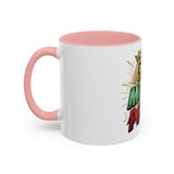 God Money Power Accent Coffee Mug — Bold Motivational Religious Coffee Cup (11/15oz)