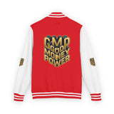 Letterman Jacket — "GMP Good Money Power" Retro Varsity Jacket