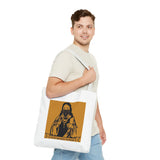 Religious Graphic Tote Bag — "God Money Power" Spiritual Streetwear Tote