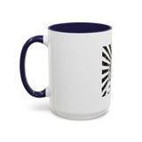 Coffee Mug — 'God Money Power' Bandana Jesus Black Accent Mug (11/15oz)