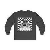 Long Sleeve Tee — 'God, Money, Power' Street Art Graphic
