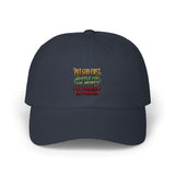 Dad Cap — "You Can Expect Better From Me But Respect My Power" Embroidered Statement Hat