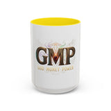 GMP 'God Money Power' Accent Coffee Mug — 11/15 oz Inspirational Ceramic