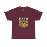 Money Power T-Shirt — Gold 3D "GMP Good Money Power" Graphic Tee