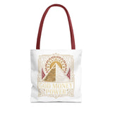 Tote Bag — 'God Money & Power' Pyramid Graphic Tote