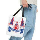 Tote Bag — Patriotic 'God Money Power' Religious Graphic Tote