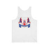 Patriotic 'God, Money, Power' Tank Top — American Flag Angel Graphic