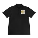 GMP 'God Money Power' Men’s Polo — Gold Logo Athletic Golf Shirt