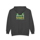 Money Power Zip Hoodie — Graphic Green Explosion Full‑Zip Sweatshirt