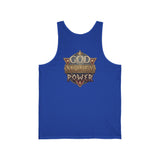 God Money Power Tank Top — Vintage RPG Emblem Graphic Tank