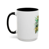 Accent Coffee Mug — "God Money Power" Bold Graphic Ceramic Mug