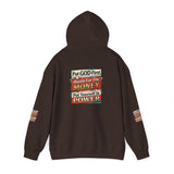 Hoodie — "Put GOD First, Hustle For The MONEY, Put Yourself In POWER" Inspirational Graphic Hoodie