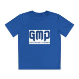 GMP "God Money Power" Youth Tee - Athletic Faith-Based Logo Shirt