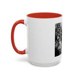 Angel Of Death- Gothic Grim Reaper & Serpent Accent Coffee Mug — Dark Fantasy Skull Art