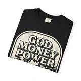 God Money Power Graphic T-Shirt