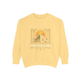 Pyramid Sun Graphic Sweatshirt — Good Morning Power Vintage Vibe