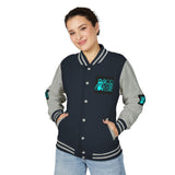 Letterman Jacket — "GOD MONEY POWER" Retro Graphic Varsity Jacket