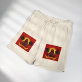 Fleece Sweat Shorts — Tropical Sunset Graphic