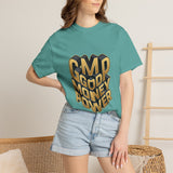 Good Money Power Graphic Tee — GMP 3D Gold Lettering T-Shirt