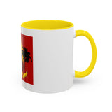God Money Power Coffee Mug — Bold Red Retro Palm Design (11/15oz)