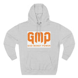 GMP "God Money Power" Hoodie — Bold Orange Streetwear Fleece