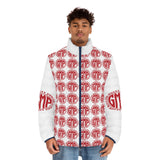 GMP Red Logo All-Over Print Puffer Jacket