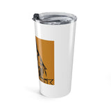 20oz Tumbler — ‘God Money Power’ Masked Saint Illustration Travel Cup