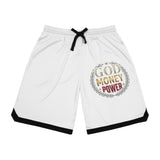 God Money Power Basketball Shorts — Athletic AOP Rib Shorts