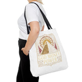 Tote Bag — 'God Money & Power' Pyramid Graphic Tote